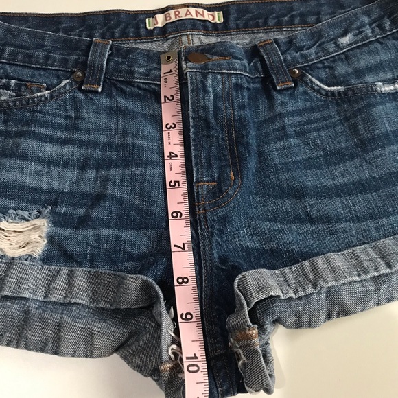 J Brand Mako Distressed Cuffed Denim Shorts Sz 31 - Picture 8 of 15